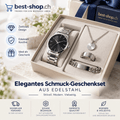 Elegantes Schmuck-Geschenkset aus Edelstahl - best-shop
