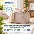 Faltbarer Aufbewahrungskorb mit Griffen - best-shop