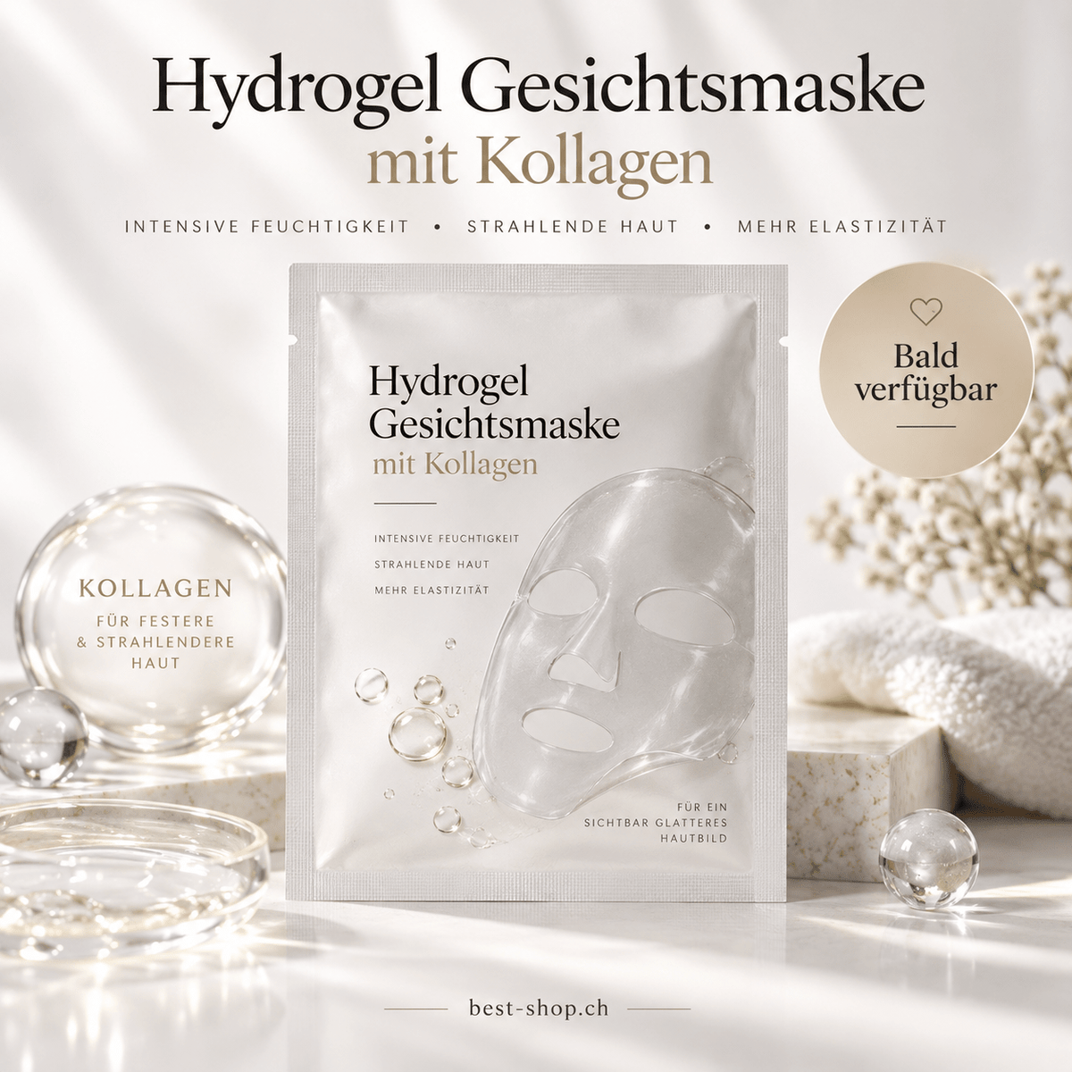 Hydrogel Gesichtsmaske mit Kollagen - best-shop