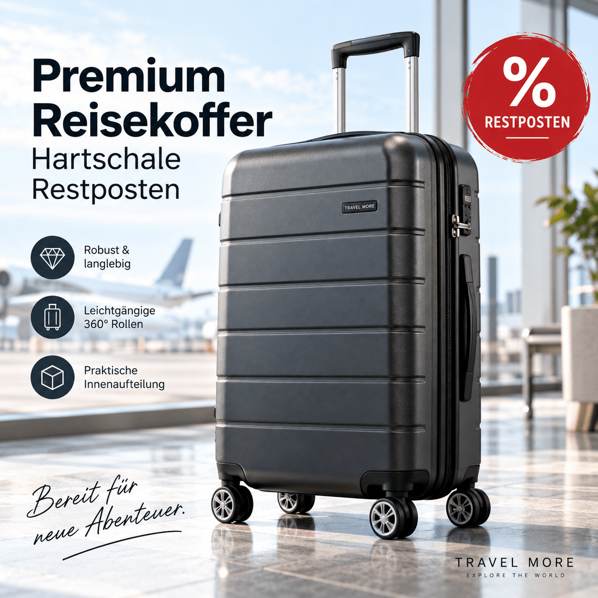 Premium-Reisekoffer Hartschale Restposten - best-shop