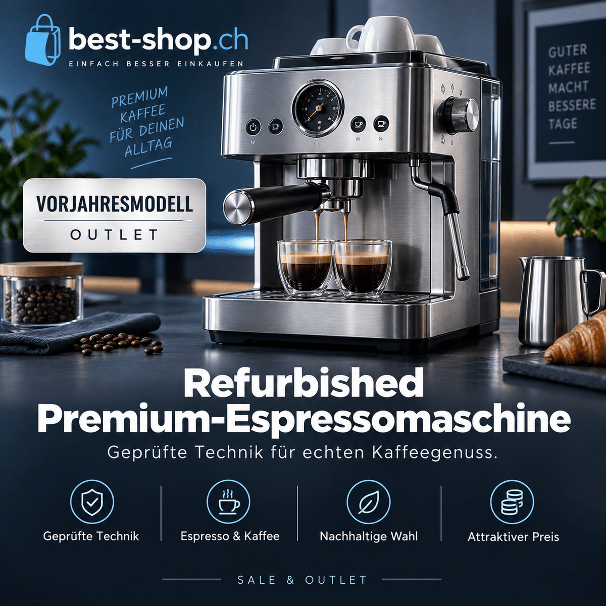 Refurbished Premium-Espressomaschine - best-shop
